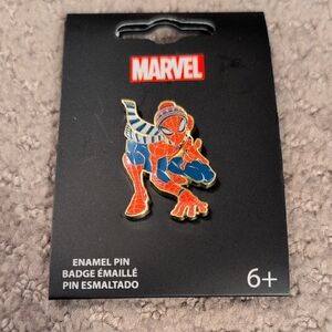 Loungefly Marvel Spider-Man Enamel Pin - Red and Blue NEW
